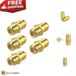 RG6 F-type Female Coax Connectors 5-PACK For Smart Home Setup. Fixed Price $10.49.