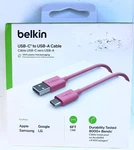 Belkin F2CU032BT06-PNK 2.0 Supported Usb-c To Usb-a Cable (1.8M / 6FT) Pink. Fixed Price $14.00.