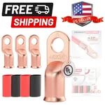 Listed 4/0 Awg - 3/8" Battery Cable Lugs, Heat Shrink Ring Terminals End, Cop.... Fixed Price $29.69.