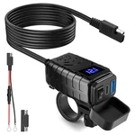 Qc 3.0 Motorcycle Dual Usb Phone Gps Super Fast Charger Adapter Waterproof. Fixed Price $15.18.