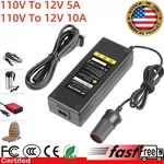 110V Mains Plug To 12V 5A/10A Power Supply Adapter Car Cigarette Lighter Socket. Fixed Price $11.99.