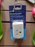 Leviton C22-01470-00W 15A 125V Indoor Grounded Switch Tap With On/off Button. Fixed Price $5.99.