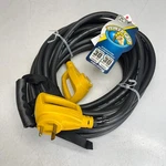 Camco Rv Extension Power Grip Extcord 50' 30A 125V/3750W 10 Ga Yellow 55197. Fixed Price $112.00.