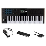 Arturia Key 49 MK3 Blk W/ Auray Piano Pedal, Kaces Dust Cover, Hosa Cable Bundle. Fixed Price $479.00.