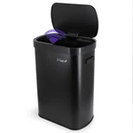 Elama 13 Gallon Automatic Sensor Hands Free Trash Can In Black. Fixed Price $65.54.