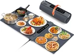Xxl 3-ZONE Buffet Warming Mat 17 Temp Settings & Timer For Perfect Meals. Fixed Price $99.99.