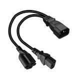 Toptekits C14 C13+NEMA 5-15R Y Splitter Power Plug Cord, Single Iec 320 C1.... Fixed Price $14.12.