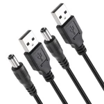 Teninyu Usb 2.0 Male To Dc 5.5X2.1MM Volt 24AWG 3 Feet, Black. Fixed Price $11.57.