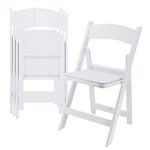 Elama 4 Piece Plastic Folding Resin Chair White With Removable Seat Pad. Fixed Price $183.37.