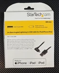 Startech.com 6FT Black Angled Lightning To Usb Cable For Ipod/iphone/ipod *read. Fixed Price $21.12.