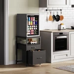 Mini Fridge Stand 18.11 X W Heavy Duty Black Herture Storage Cabinet Beverage. Fixed Price $154.99.