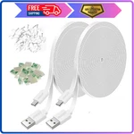 Jjmasee 2PACK 20FT Power Extension Cable For Wyze Cam V3/V4/OG/V3 Pro,arlo Essen. Fixed Price $18.79.