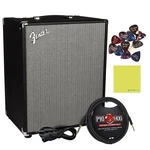 Fender Rumble 200 Bass Amplifier Bundle W/pig Hog PCH10BK Black Woven Instru.... Fixed Price $619.99.