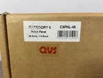 Qvs C5PNL-48, Port / 110 Block Patch Panel, Untested. Fixed Price $22.38.