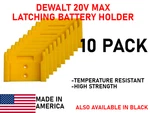 Dewalt 20V Latching Battery Wall Mount Holder 10 Pack Garage/trailer Organizer. Fixed Price $14.75.
