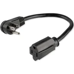 Startech PAC101R1 1FT (0.3M) Power Extension Cord Right Angle Nema 5-15P To. Fixed Price $13.89.
