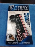 Geek Tek Battery Storage Caddy & Tester (aa, Aaa, C, D, 9V), Holds 72 Batteries. Fixed Price $14.99.