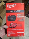 Milwaukee M18 48-59-1813GB Redlithium Forge 12.0 Ah Starter Kit. Fixed Price $219.00.