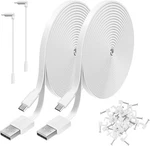 Pack 20FT Power Extension Cable Compatible With Cam V4,WYZE White. Fixed Price $18.99.