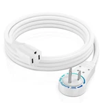 Maximm Cable 14AWG 360 Rotating Flat Plug Extension Feet, White. Fixed Price $24.53.