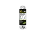 Go Green Power 15' Extension Cord 3-OUTLET 16 Awg White (GG-19615). Fixed Price $31.99.