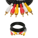 3 Rca Male To Cable Stereo Av Audio Video Composite Gold Plated Lot. Fixed Price $239.08.