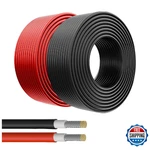 Zhong Hua Jiang Solar Panel Wire 2X50FT Tinned Copper Extension Cable Black Red. Fixed Price $84.30.