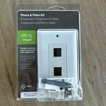 On-q Legrand Phone Jack Video Kit Combo Wall Plate Cable Tv Almond F9057-WH-V1. Fixed Price $8.98.