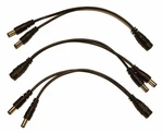 3 Pack 2.1MM X 5.5MM Dc Power Y Splitter Female To Plug Breako.... Fixed Price $16.13.
