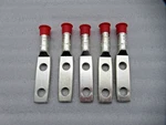 Lot Of 5- Abb Homac Aluminum 2-HOLE Compression Lugs. Fixed Price $25.50.