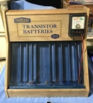 Vintage Eveready Batteries Store Display Battery Tester Working Wood Deco. Fixed Price $53.99.