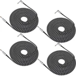4PCS 20FT Noiseless Electric Guitar Bass Cable Musical Instrument Pedal Amp Cord. Fixed Price $33.24.