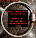 Boss Snow Plow 24" 9 Pin Controller Hd Extension Cable Cord Smart Touch/joystick. Fixed Price $57.95.