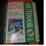 Coleman Cable 16 Gauge Premium Quality Outdoor Extension Cord 25' (G127193-1I). Fixed Price $155.00.