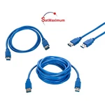 Usb 3.0 Extension Cable Blue Am To Af Super Speed Cord 3-15FT Multi-pack Lot. Fixed Price $88.39.