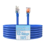 Greatide 15FT Heavy Duty Outdoor Extension Cord 12 Gauge Lighted End 3 Prong Wat. Fixed Price $37.38.