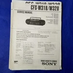 Sony CFS-W318 CFS-W328 Service Manual Original Paper Oem Repair Guide Usa. Fixed Price $29.95.