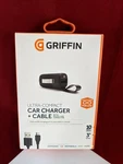 Griffin Powerjolt Mobile Select Series 10W Ultra-compact Car Charger + Cable. Fixed Price $8.08.