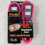 Century Wire Pro Glo 9FT Household Indoor Extension Polarized Ac Power Cord Pink. Fixed Price $6.99.