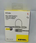Kanex Usb-c To Micro Chargesync, Cable With Lightning.. Fixed Price $8.99.