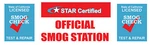 3FTX10FT Star Certified Smog Check Test And Repair Shield Vinyl Banner -alt Flag. Fixed Price $79.99.