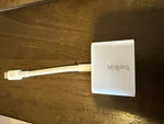 Genuine Belkin Lightnin Audio + Charge Rockstar Adapter White Preowned. Fixed Price $18.99.