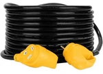 Camco 55197 Power Grip Extension Cord W/carry Strap, 50' MALE/30AMP Female. Fixed Price $126.40.