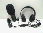 Zoom ZUM-2PMP Podcast Pack Condenser Microphone, Headphones, Tripod, Usb Cable. Fixed Price $112.05.