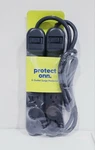 Brand New Onn 6 Outlet Power Strip Surge Protector 2.5 Ft Black -2 Pack. Fixed Price $7.99.
