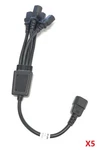Lot Of 5 Tripp Lite P004-18N-4XC13 Iec C14 Y Splitter Cords 10A 18". Fixed Price $35.99.
