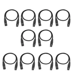 10 Elite Core Quality Essentials Xlr Mic Cables W/ Rean Connectors 3 Ft. Fixed Price $139.99.