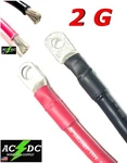 2 Gauge Awg Custom Battery Cables - Solar, Marine, Power Inverter Tinned Wire. Fixed Price $50.49.