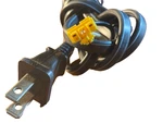 Hirakawa VMO2389AP Power Cord Cable Hewtech-ltk 2-PRONG Plug W/ Yellow Connect. Fixed Price $9.99.