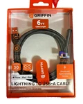 Griffin Mfi Certified Lightning To Usb-a Cable 6FT For Iphone Ipad Ipod Black. Fixed Price $14.99.